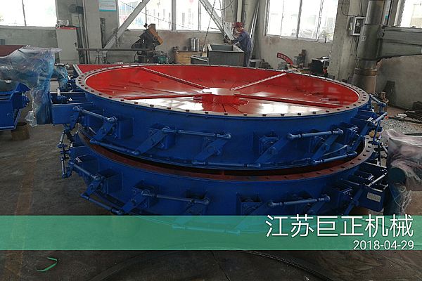 圓形擋板門(直徑240cm)制作完工了